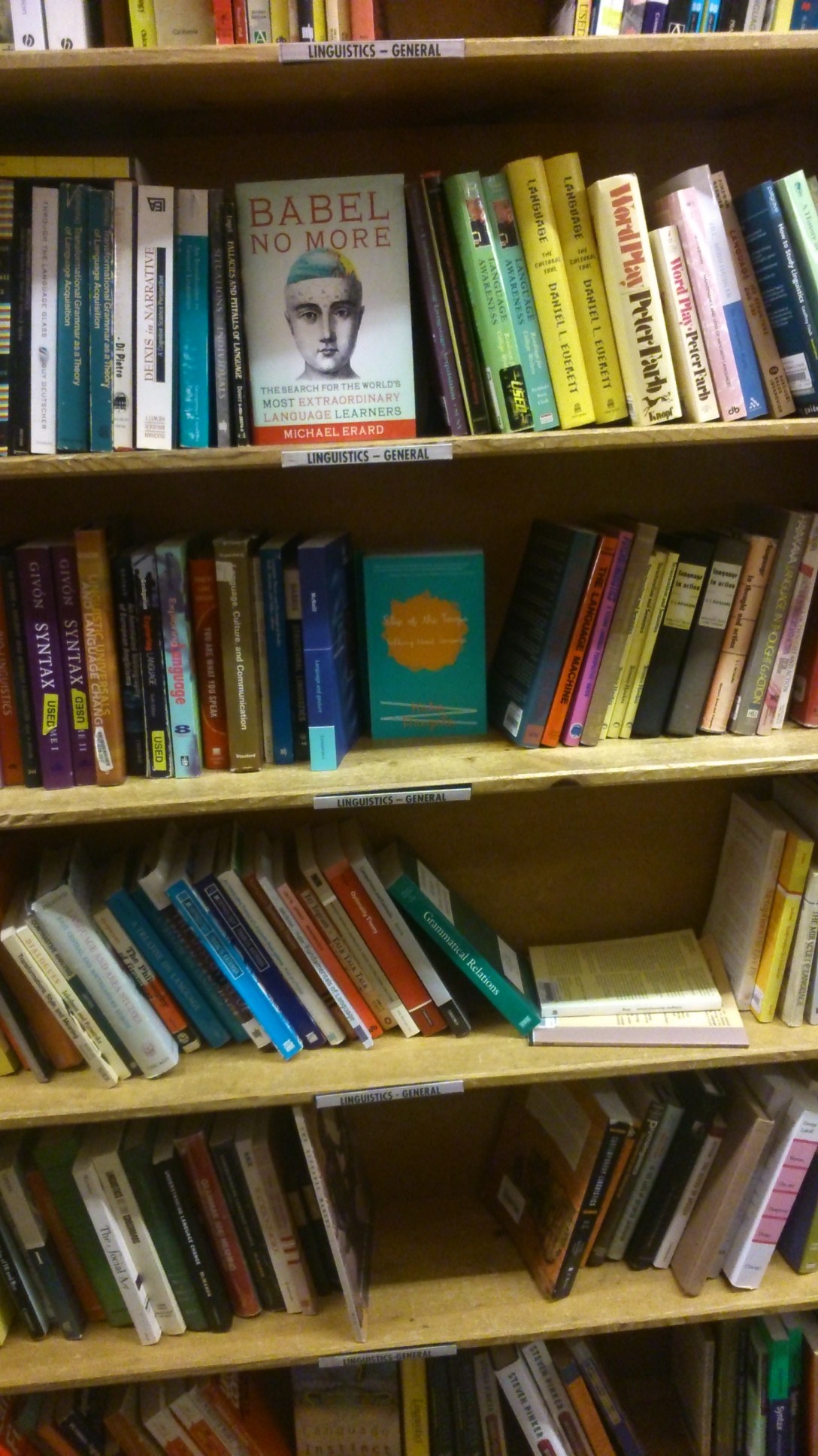 Powell's linguistics section, continued