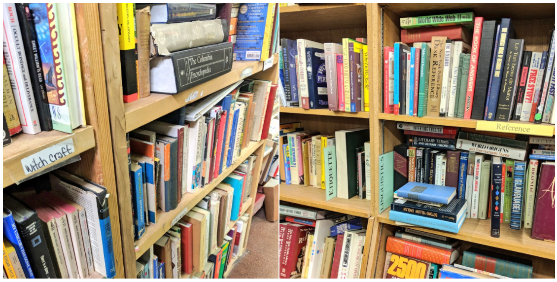 linguistics bookshelfie salt lake city etiquette witchcraft