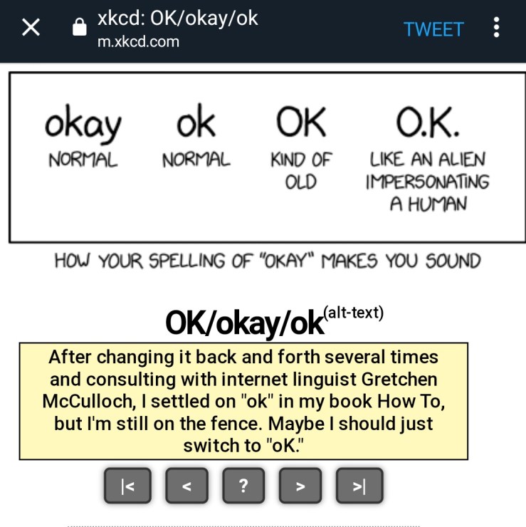 ok okay xkcd