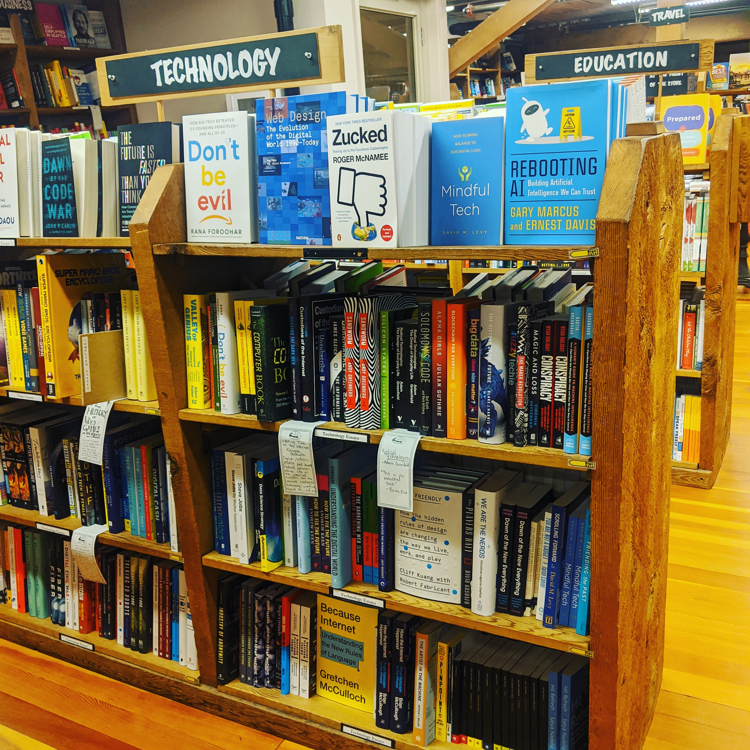elliott bay books because internet technology section