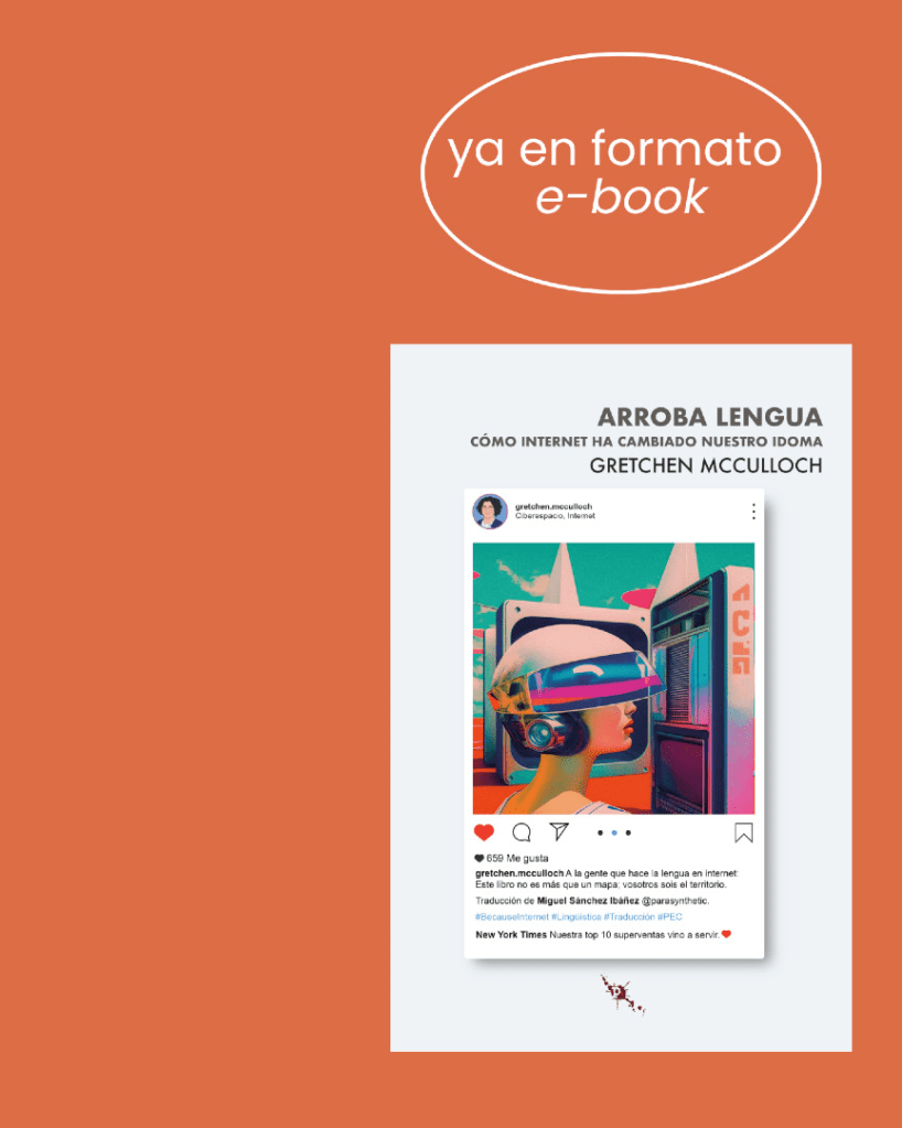 A copy of Arroba Lengua, with the text "ya en formato e-book" 